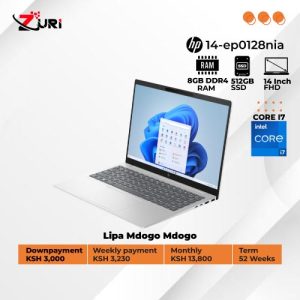 Lipa Pole Pole HP 14 ep0128nia Laptop Corei7 8GB RAM 512GB SSD 14" FHD Display